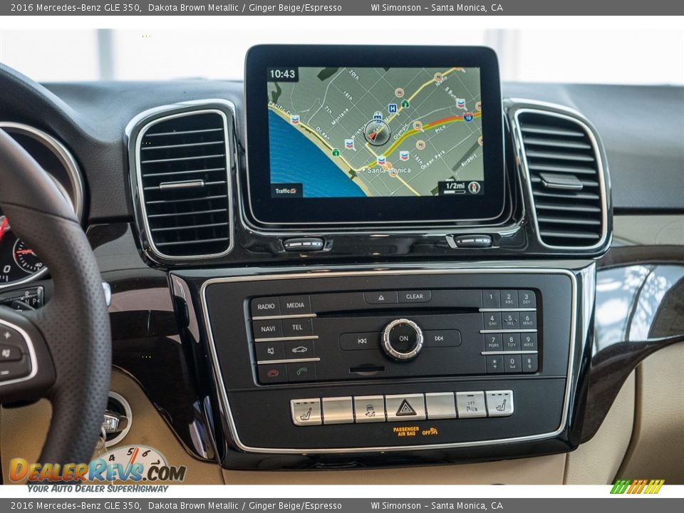 2016 Mercedes-Benz GLE 350 Dakota Brown Metallic / Ginger Beige/Espresso Photo #8