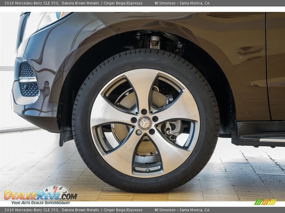 2016 Mercedes-Benz GLE 350 Dakota Brown Metallic / Ginger Beige/Espresso Photo #10