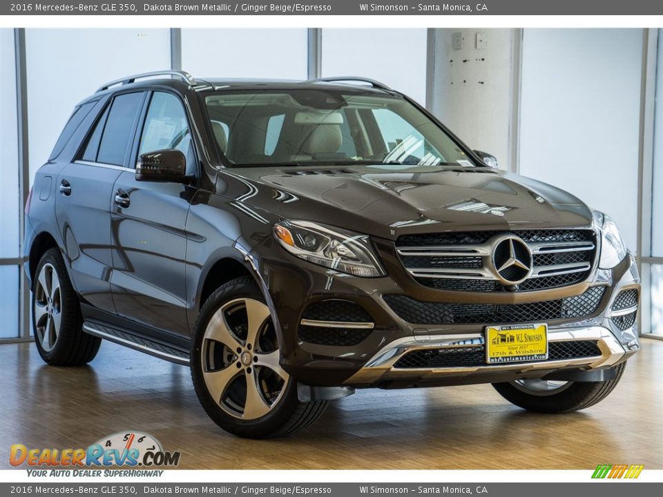 2016 Mercedes-Benz GLE 350 Dakota Brown Metallic / Ginger Beige/Espresso Photo #12