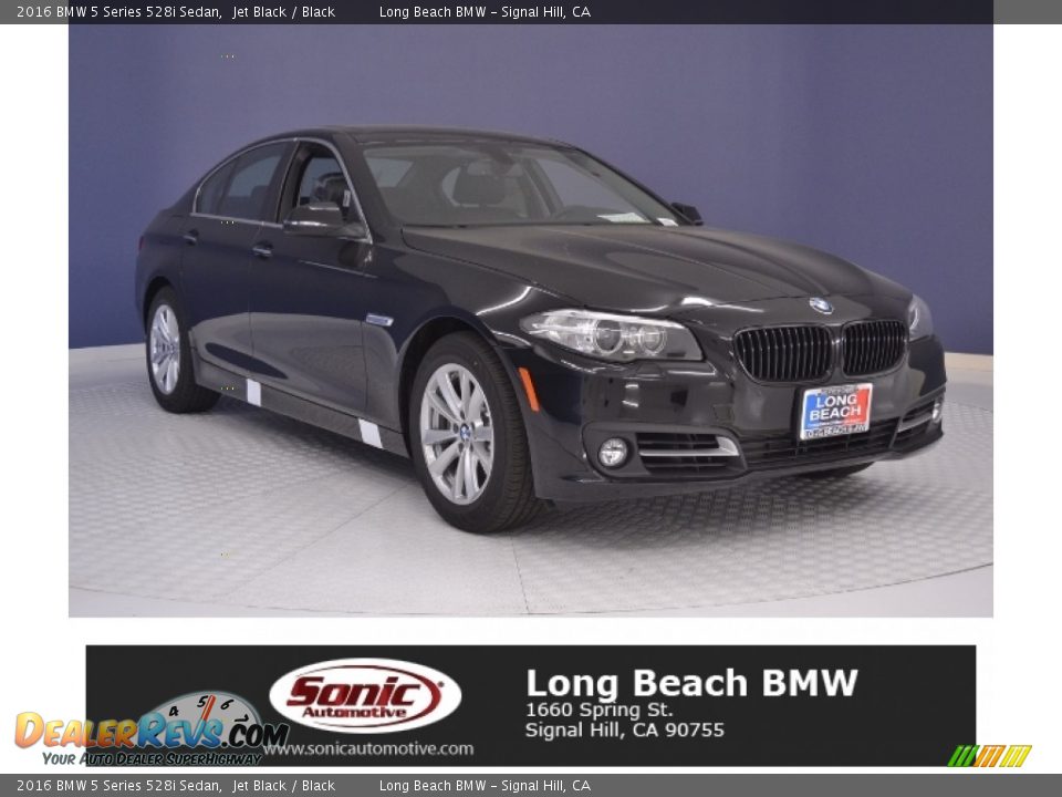2016 BMW 5 Series 528i Sedan Jet Black / Black Photo #1