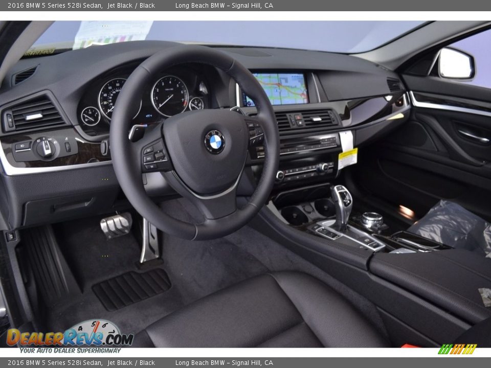 2016 BMW 5 Series 528i Sedan Jet Black / Black Photo #7