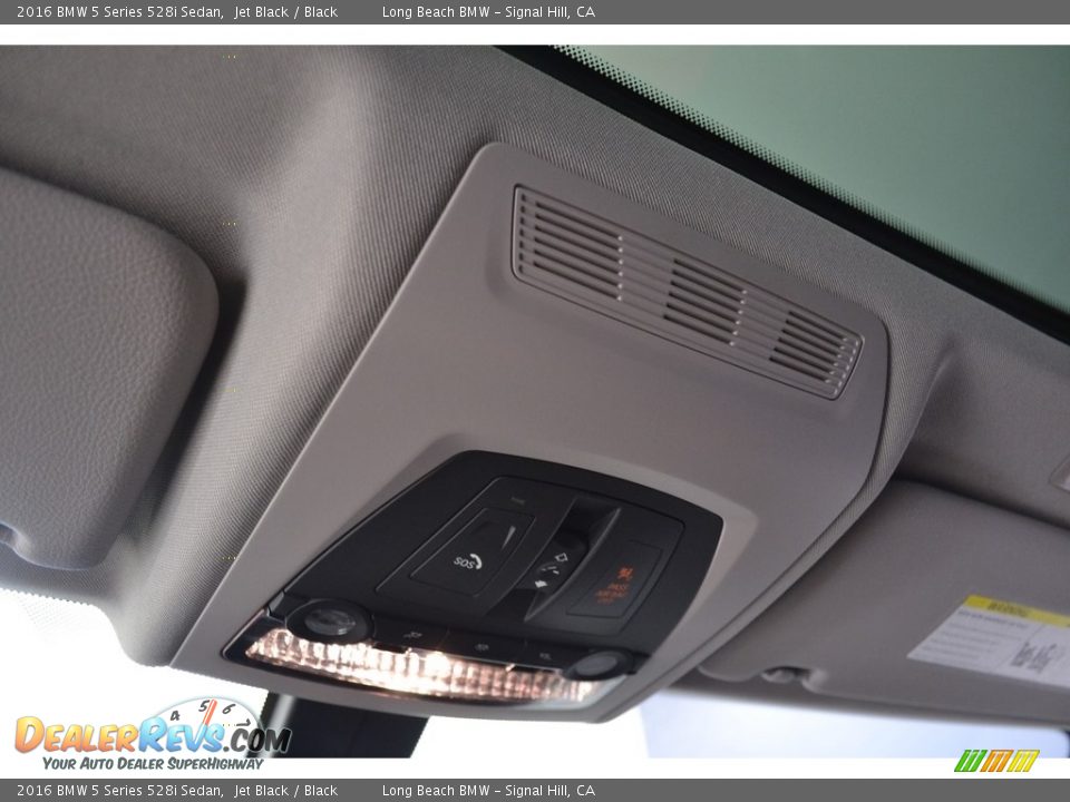 2016 BMW 5 Series 528i Sedan Jet Black / Black Photo #14