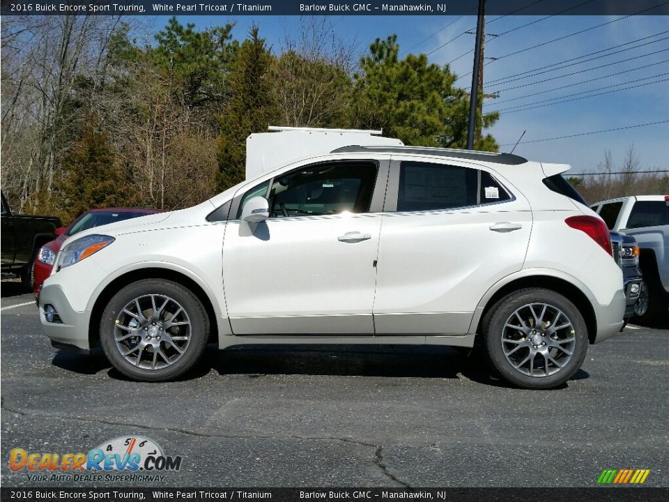 White Pearl Tricoat 2016 Buick Encore Sport Touring Photo #3