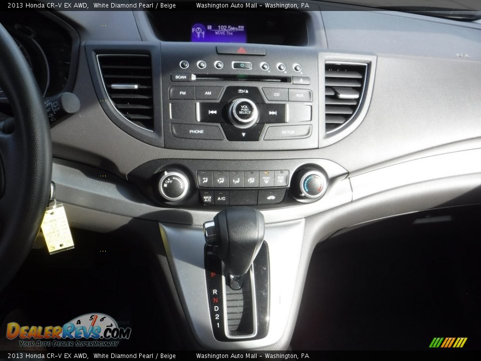 2013 Honda CR-V EX AWD White Diamond Pearl / Beige Photo #14