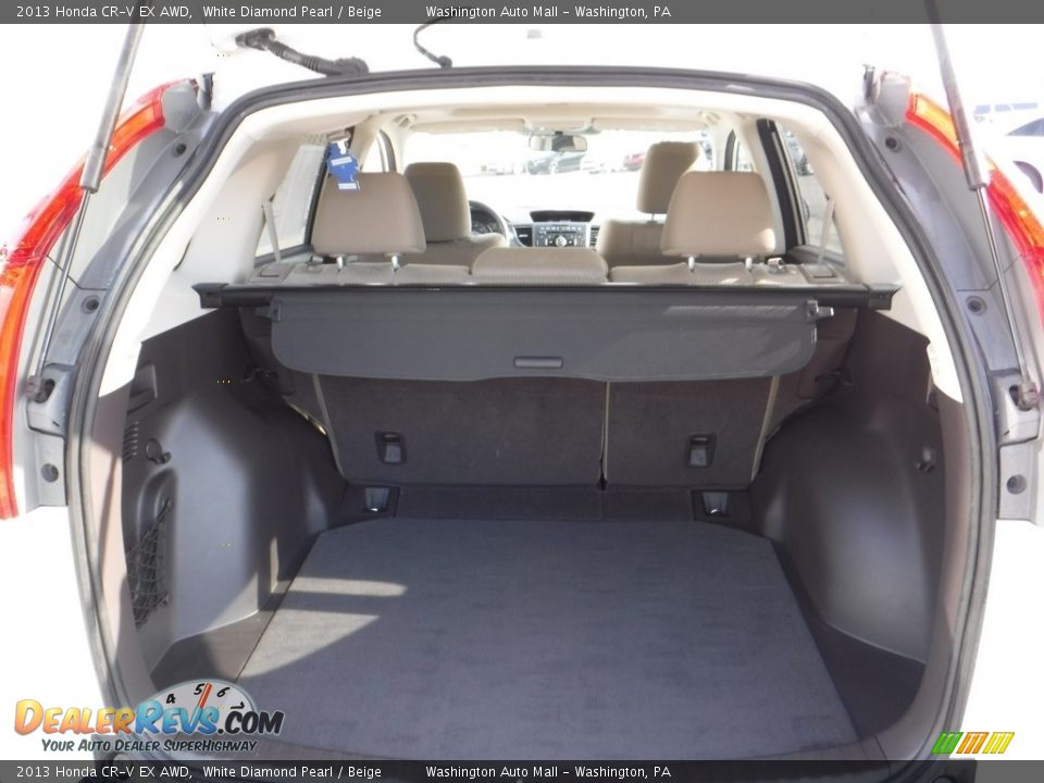 2013 Honda CR-V EX AWD White Diamond Pearl / Beige Photo #18