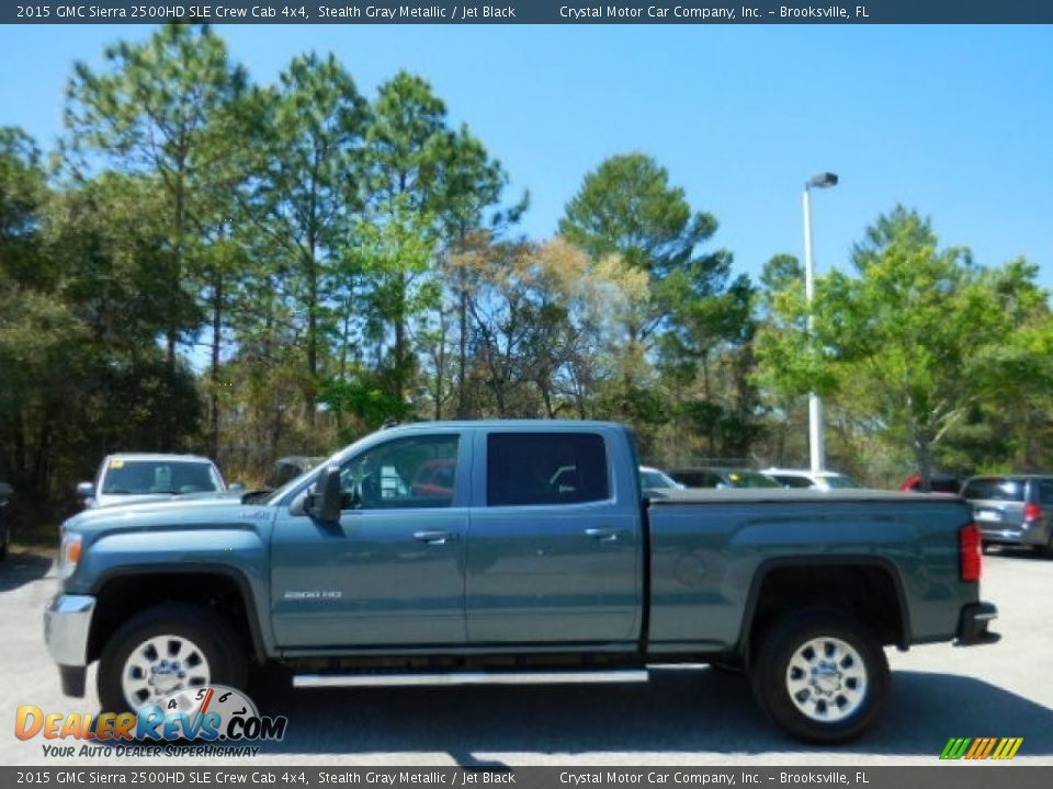 2015 GMC Sierra 2500HD SLE Crew Cab 4x4 Stealth Gray Metallic / Jet Black Photo #2