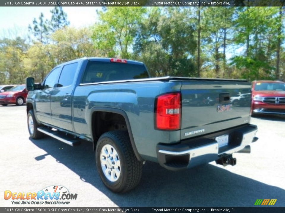 2015 GMC Sierra 2500HD SLE Crew Cab 4x4 Stealth Gray Metallic / Jet Black Photo #3
