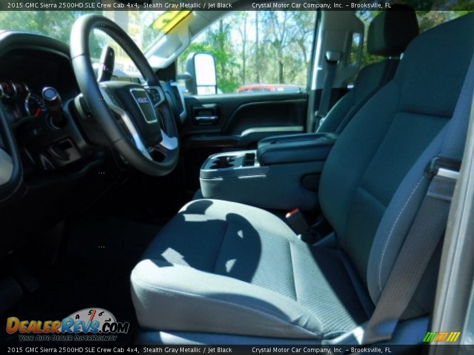 2015 GMC Sierra 2500HD SLE Crew Cab 4x4 Stealth Gray Metallic / Jet Black Photo #4