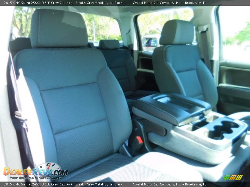 2015 GMC Sierra 2500HD SLE Crew Cab 4x4 Stealth Gray Metallic / Jet Black Photo #12