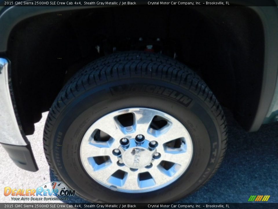 2015 GMC Sierra 2500HD SLE Crew Cab 4x4 Stealth Gray Metallic / Jet Black Photo #14