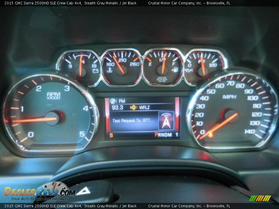 2015 GMC Sierra 2500HD SLE Crew Cab 4x4 Stealth Gray Metallic / Jet Black Photo #18