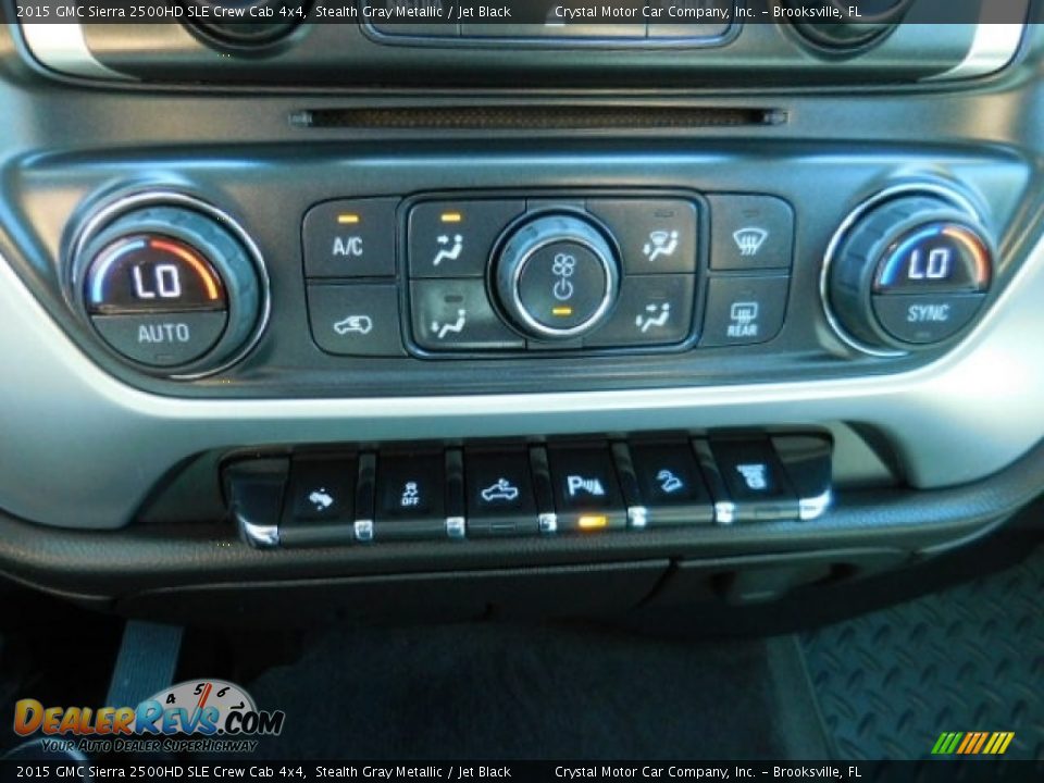 2015 GMC Sierra 2500HD SLE Crew Cab 4x4 Stealth Gray Metallic / Jet Black Photo #20