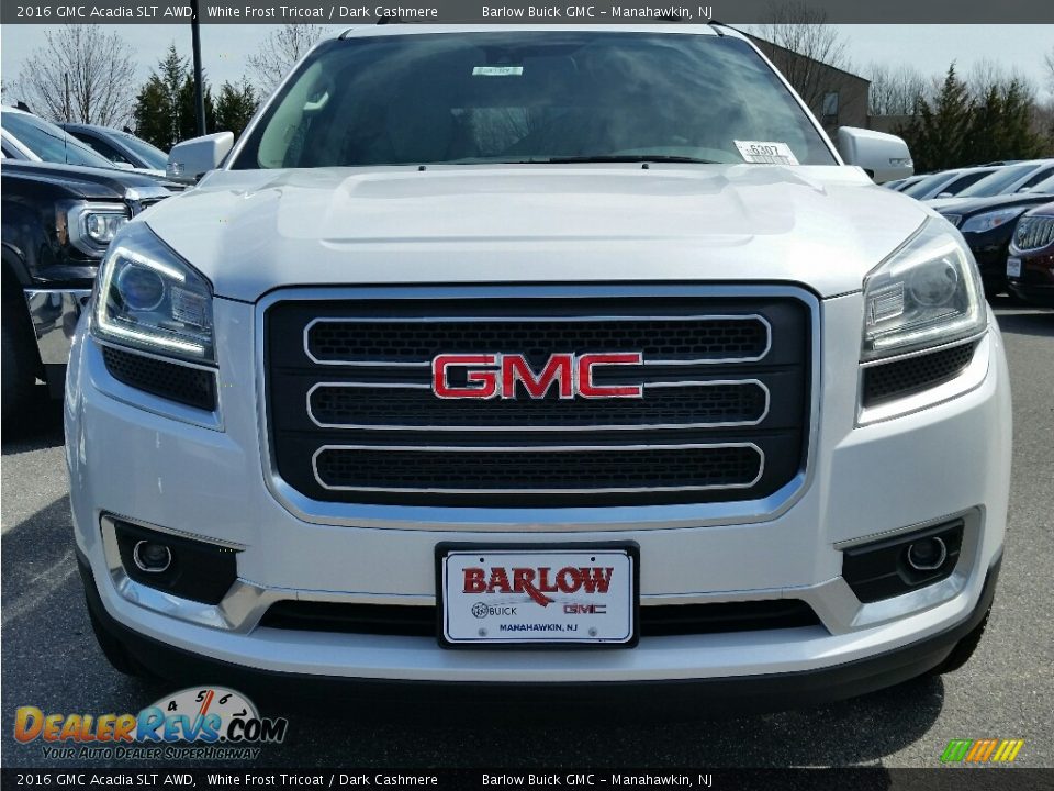 2016 GMC Acadia SLT AWD White Frost Tricoat / Dark Cashmere Photo #2