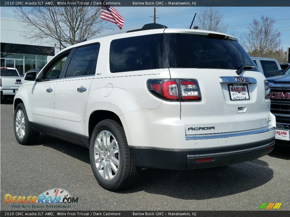 2016 GMC Acadia SLT AWD White Frost Tricoat / Dark Cashmere Photo #4