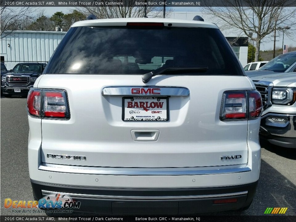2016 GMC Acadia SLT AWD White Frost Tricoat / Dark Cashmere Photo #5