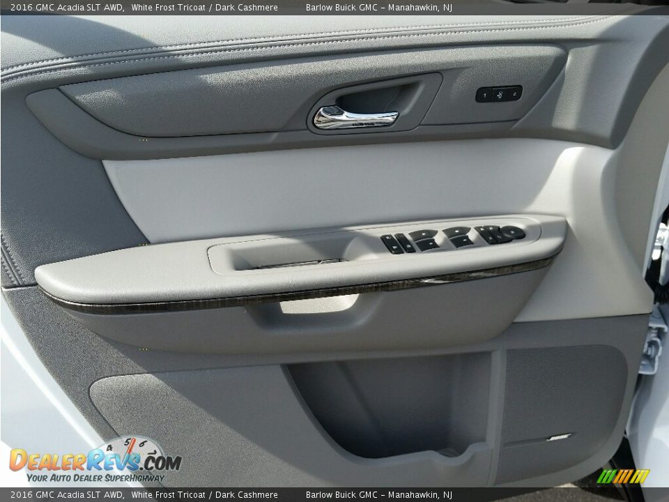 2016 GMC Acadia SLT AWD White Frost Tricoat / Dark Cashmere Photo #6