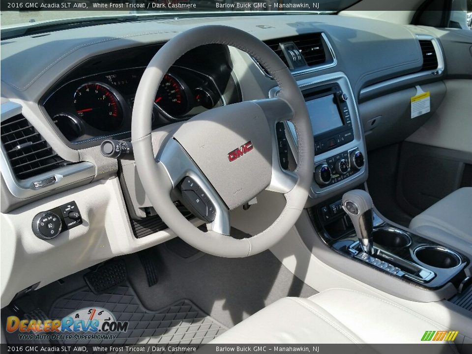 2016 GMC Acadia SLT AWD White Frost Tricoat / Dark Cashmere Photo #7