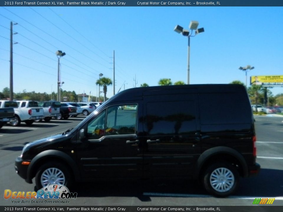 2013 Ford Transit Connect XL Van Panther Black Metallic / Dark Gray Photo #2