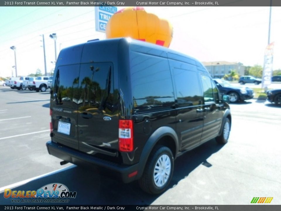2013 Ford Transit Connect XL Van Panther Black Metallic / Dark Gray Photo #10