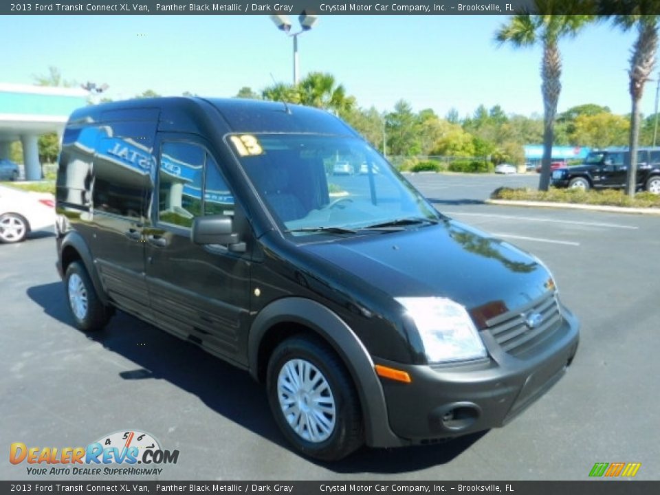 2013 Ford Transit Connect XL Van Panther Black Metallic / Dark Gray Photo #12
