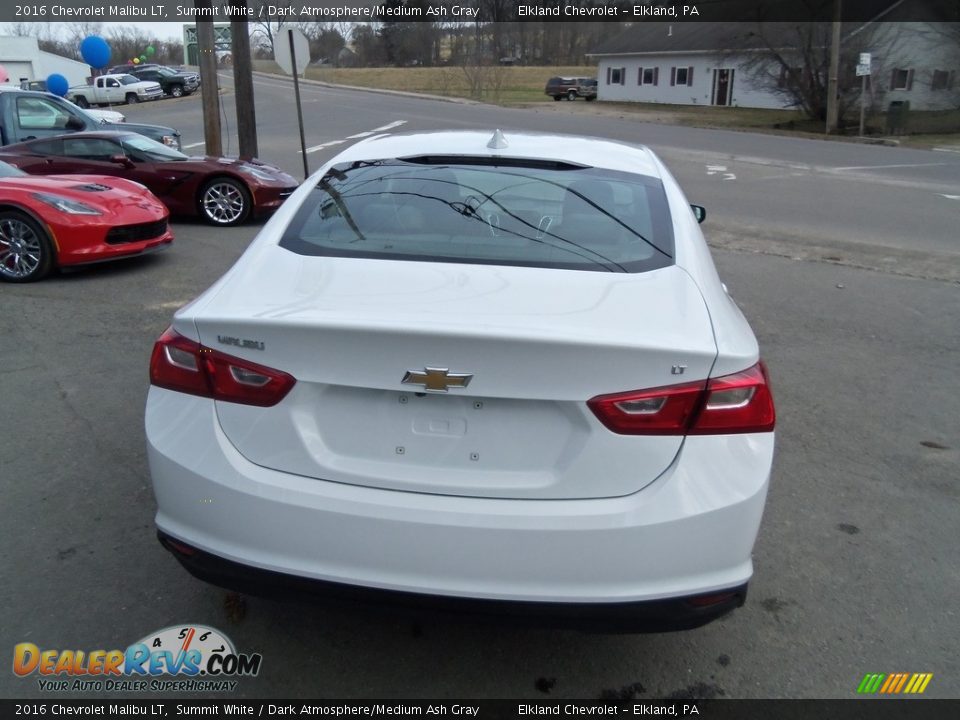 2016 Chevrolet Malibu LT Summit White / Dark Atmosphere/Medium Ash Gray Photo #4
