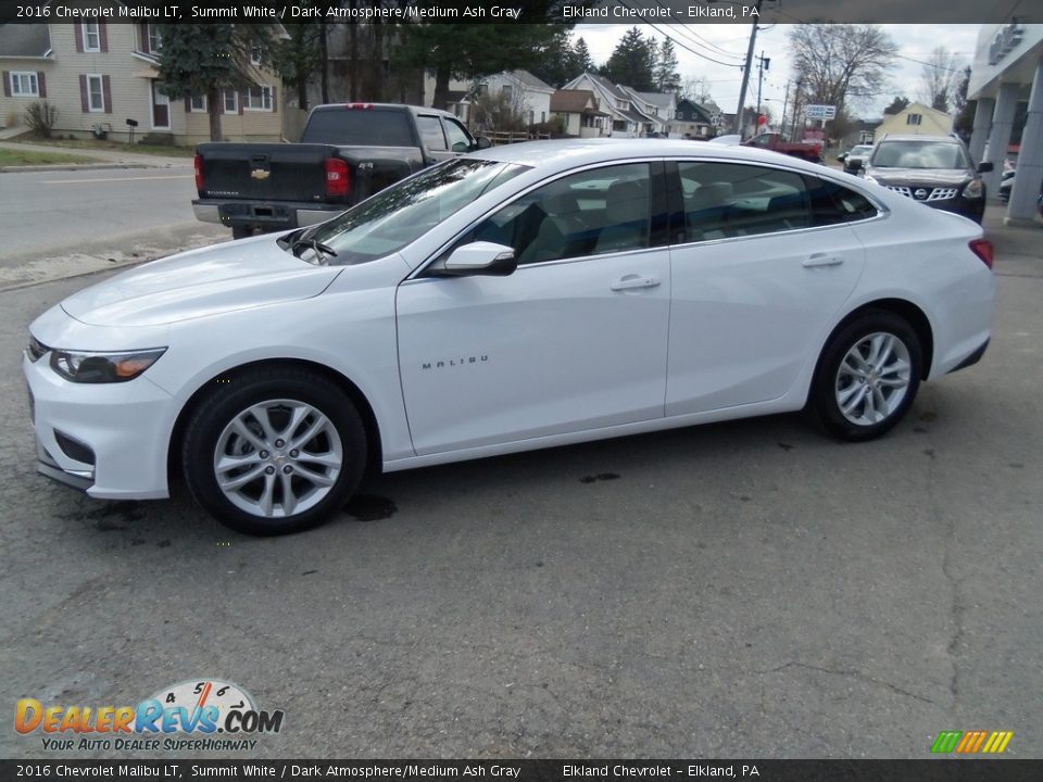 2016 Chevrolet Malibu LT Summit White / Dark Atmosphere/Medium Ash Gray Photo #6