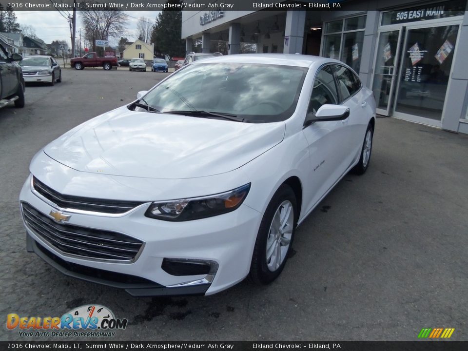2016 Chevrolet Malibu LT Summit White / Dark Atmosphere/Medium Ash Gray Photo #7