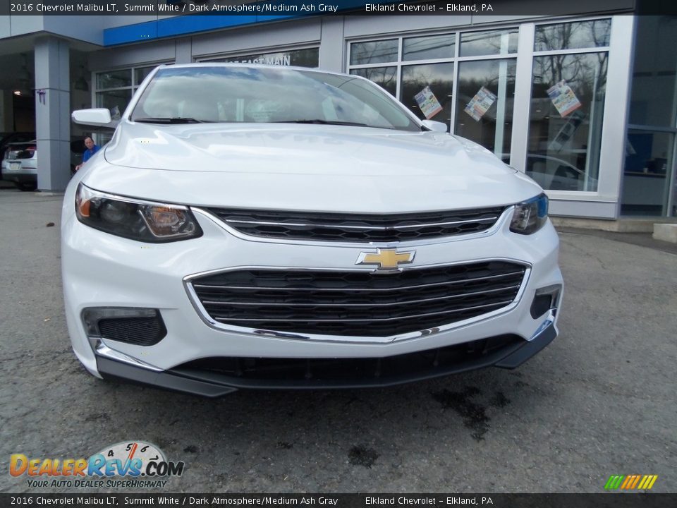 2016 Chevrolet Malibu LT Summit White / Dark Atmosphere/Medium Ash Gray Photo #8