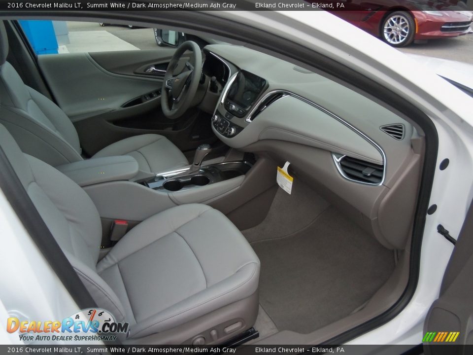 2016 Chevrolet Malibu LT Summit White / Dark Atmosphere/Medium Ash Gray Photo #14