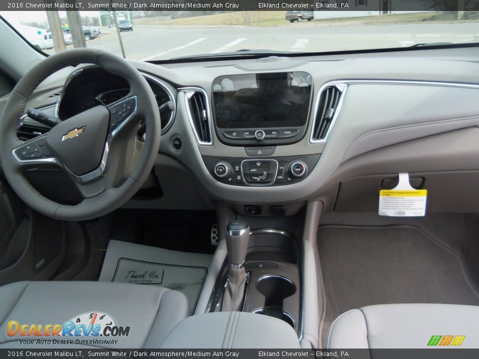 2016 Chevrolet Malibu LT Summit White / Dark Atmosphere/Medium Ash Gray Photo #19