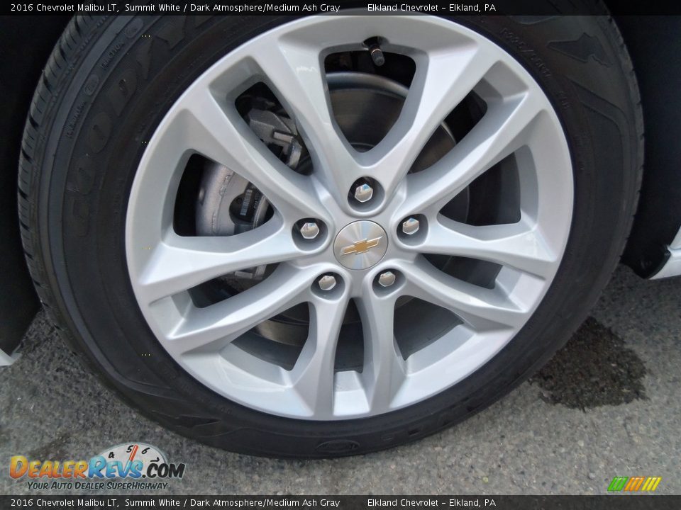 2016 Chevrolet Malibu LT Summit White / Dark Atmosphere/Medium Ash Gray Photo #20
