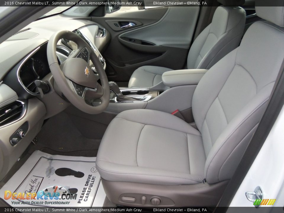2016 Chevrolet Malibu LT Summit White / Dark Atmosphere/Medium Ash Gray Photo #22