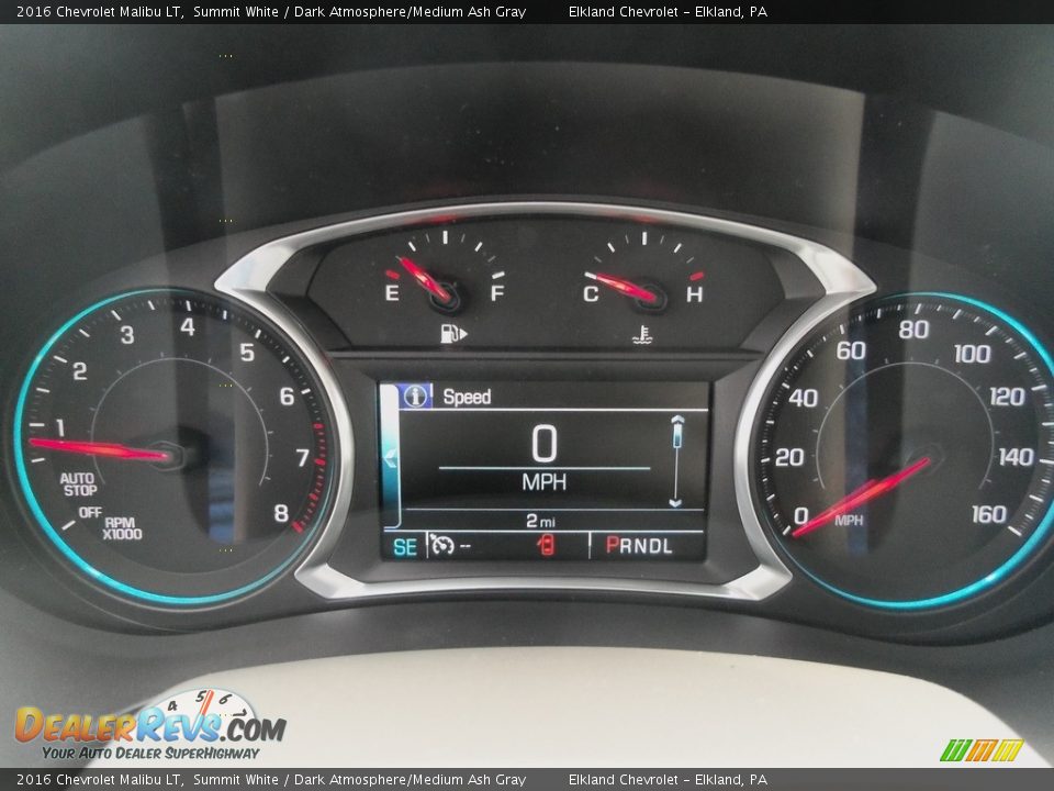 2016 Chevrolet Malibu LT Summit White / Dark Atmosphere/Medium Ash Gray Photo #23