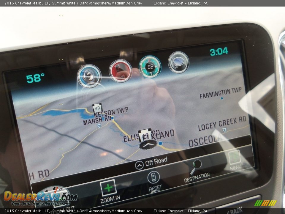 2016 Chevrolet Malibu LT Summit White / Dark Atmosphere/Medium Ash Gray Photo #27