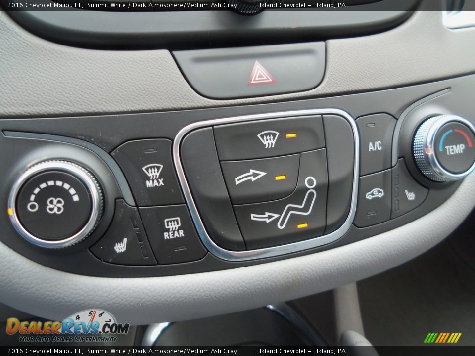 2016 Chevrolet Malibu LT Summit White / Dark Atmosphere/Medium Ash Gray Photo #30
