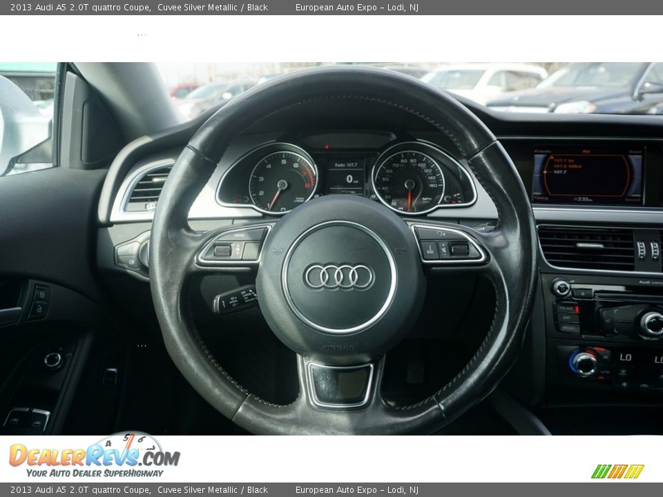 2013 Audi A5 2.0T quattro Coupe Cuvee Silver Metallic / Black Photo #21