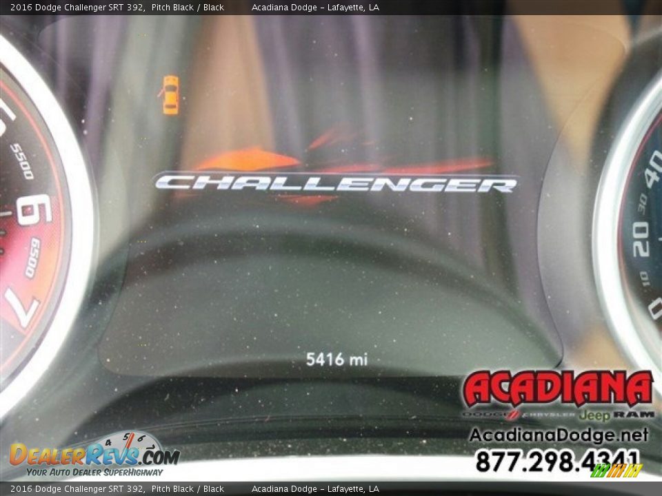 2016 Dodge Challenger SRT 392 Pitch Black / Black Photo #27