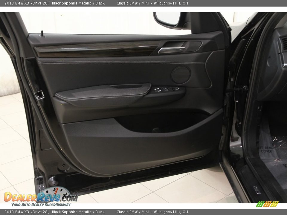2013 BMW X3 xDrive 28i Black Sapphire Metallic / Black Photo #4