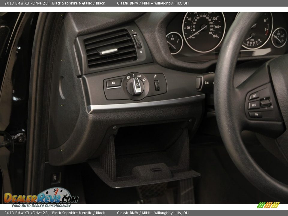 2013 BMW X3 xDrive 28i Black Sapphire Metallic / Black Photo #5
