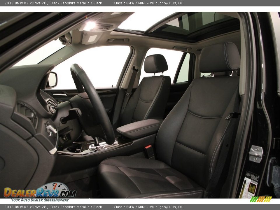 2013 BMW X3 xDrive 28i Black Sapphire Metallic / Black Photo #6