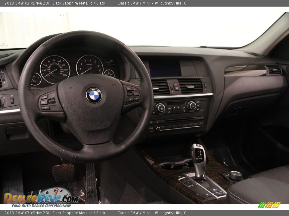 2013 BMW X3 xDrive 28i Black Sapphire Metallic / Black Photo #7