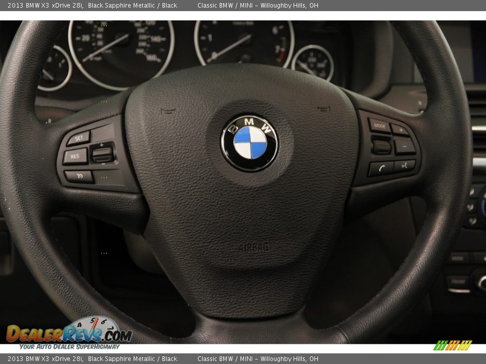 2013 BMW X3 xDrive 28i Black Sapphire Metallic / Black Photo #8