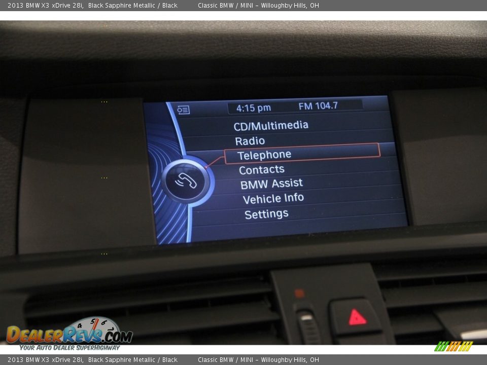 2013 BMW X3 xDrive 28i Black Sapphire Metallic / Black Photo #11