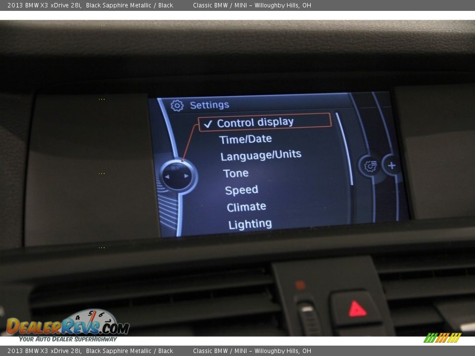 2013 BMW X3 xDrive 28i Black Sapphire Metallic / Black Photo #14