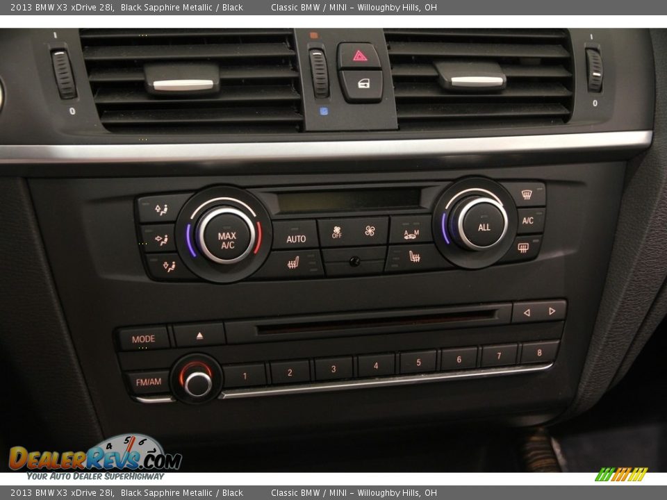2013 BMW X3 xDrive 28i Black Sapphire Metallic / Black Photo #15