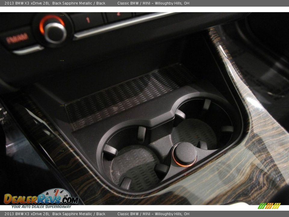 2013 BMW X3 xDrive 28i Black Sapphire Metallic / Black Photo #16