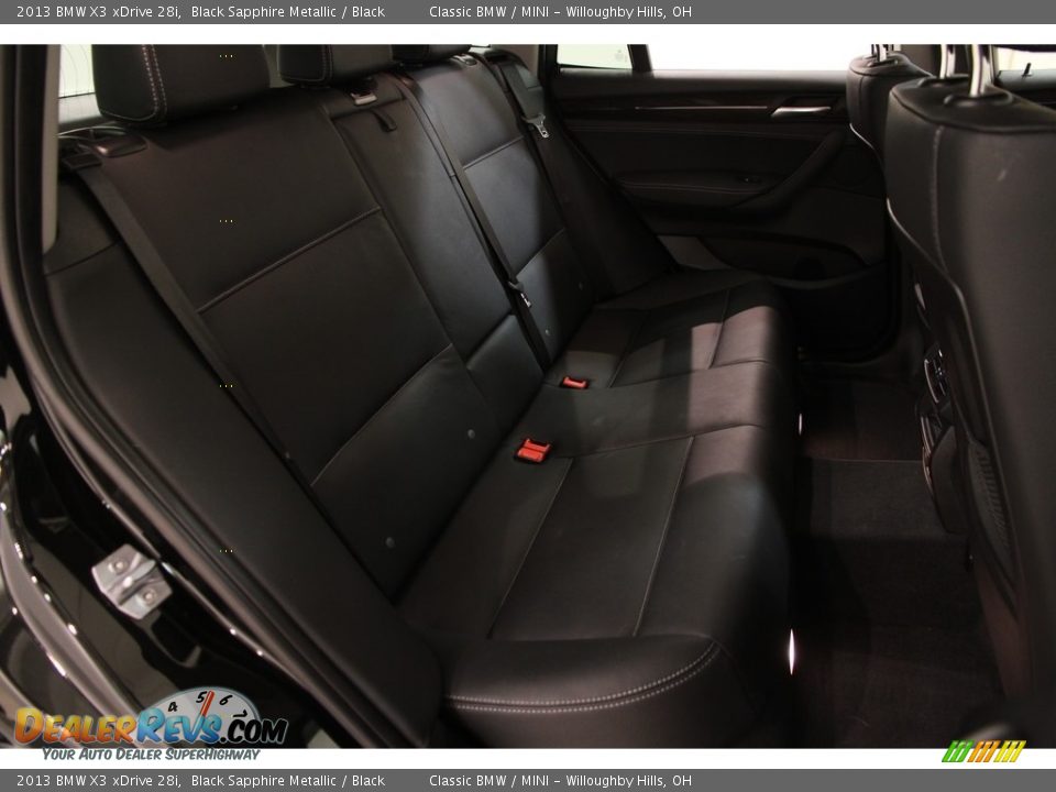 2013 BMW X3 xDrive 28i Black Sapphire Metallic / Black Photo #21