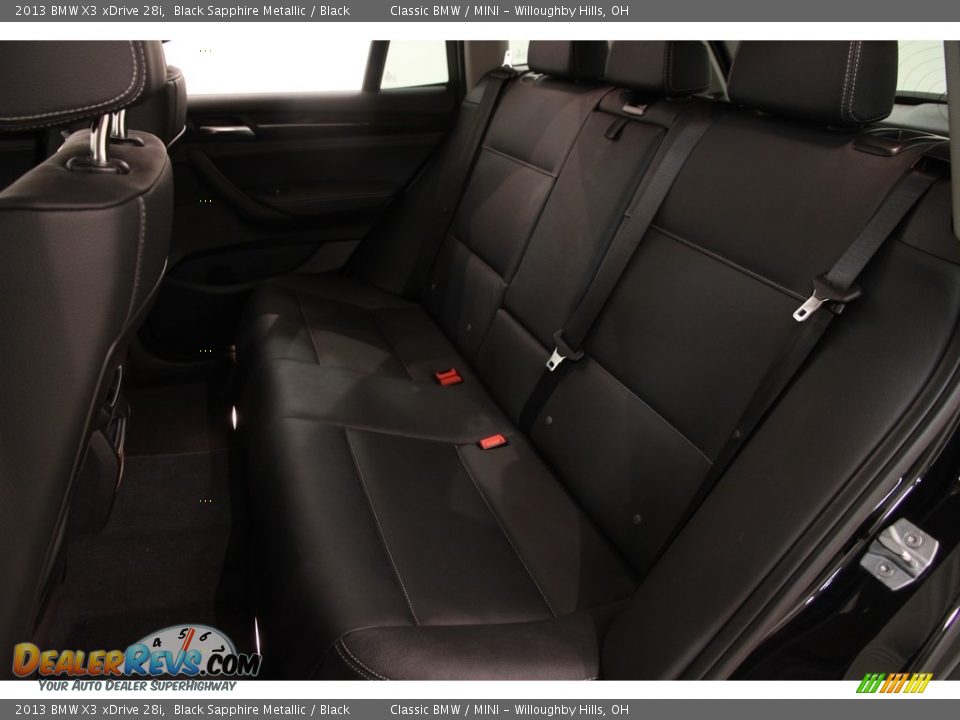 2013 BMW X3 xDrive 28i Black Sapphire Metallic / Black Photo #22