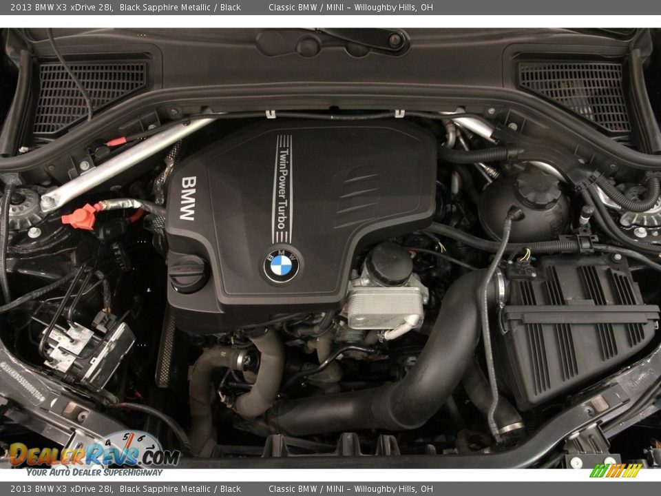 2013 BMW X3 xDrive 28i Black Sapphire Metallic / Black Photo #24