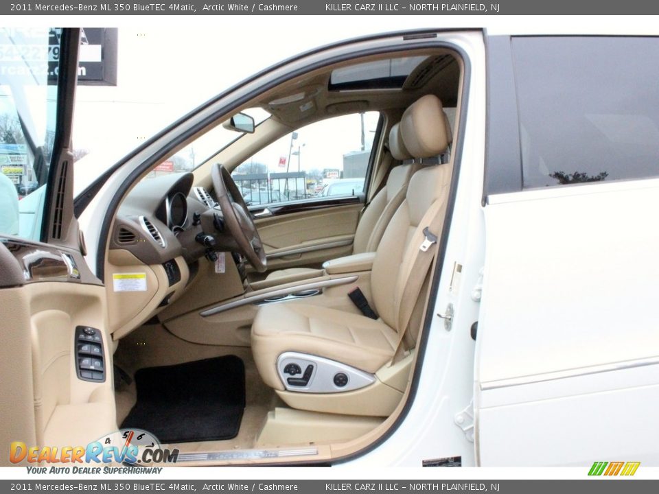 2011 Mercedes-Benz ML 350 BlueTEC 4Matic Arctic White / Cashmere Photo #16